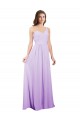 Cheap Draped One Shoulder A-Line Long Chiffon Bridesmaid Dress Canada