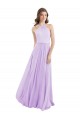 Cheap Halter Chiffon A-Line Bridesmaid Dress with Flounce Back Canada
