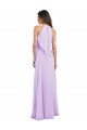 Cheap Halter Chiffon A-Line Bridesmaid Dress with Flounce Back Canada