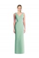 Cheap Sleeveless Tie Back Chiffon Trumpet Chiffon Bridesmaid Dress Canada