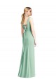 Cheap Sleeveless Tie Back Chiffon Trumpet Chiffon Bridesmaid Dress Canada