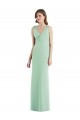 Cheap Sleek Open Back Chiffon V-Neck Bridesmaid Dress Canada