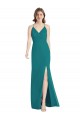 Cheap Criss Cross Back Mermaid Wrap Chiffon Bridesmaid Dress Canada