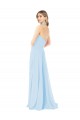 Cheap Criss Cross High Neck Halter Chiffon Bridesmaid Dress Canada
