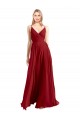 Cheap A-Line Spaghetti Straps V-Neckline Chiffon Bridesmaid Dress Open Back Canada
