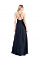 Cheap Plunging V-Neckline Halter Chiffon Wrap Bridesmaid Dress / Prom Dress with High Slit Canada