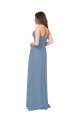 Cheap Chiffon A-Line Wraparound Draping Long Bridesmaid Dress Canada