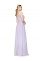 Cheap High Neck Halter Shirred Chiffon Bridesmaid Dress / Formal Prom Dress Canada