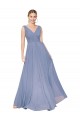 Cheap Floor Length High Neck V-Back Chiffon Bridesmaid Dress / Formal Prom Dress Canada