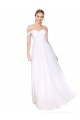 Cheap Off the Shoulder Long Full Length Chiffon Bridesmaid Dress / Formal Prom Dress Canada