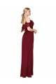 Cheap Cold Shoulder Long Mermaid Chiffon Bridesmaid Dress / Formal Prom Dress with Straps Canada