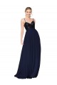 Cheap Sweetheart High Neck Sequin Top Long Chiffon Bridesmaid Dress / Prom Dress Canada