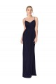 Cheap Draped Spaghetti Straps Long Chiffon Mermaid Bridesmaid Dress / Formal Prom Dress Canada