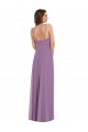 Cheap Wrap Bodice Maxi Bridesmaid Dress with Front Slit Canada