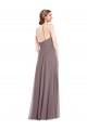 Cheap Diamond Halter Maxi Formal Bridesmaid Dress with Front Slit Canada