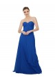 Cheap Strapless Sweetheart Draped Chiffon Bridesmaid Dress Canada