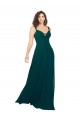 Cheap Tied Bodice Sweetheart V-Neck Chiffon Bridesmaid Dress Canada