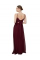 Cheap Scoop Neck Tied Keyhole Back Chiffon Bridesmaid Dress Canada
