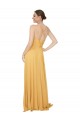 Cheap Ruched Chiffon Bridesmaid Dress with Tie Back Detail Canada