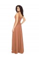 Cheap Knotted Bodice Chiffon Bridesmaid Dress Canada