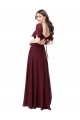 Cheap Chiffon Flutter Sleeve Sweetheart Bridesmaid Dress Canada