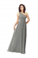 Cheap Embroidered One Shoulder Chiffon Bridesmaid Dress Canada