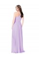 Cheap Chiffon A-Line Bridesmaid Dress with Halter Back Canada