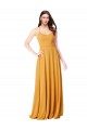 Cheap Chiffon A-Line Bridesmaid Dress with Halter Back Canada