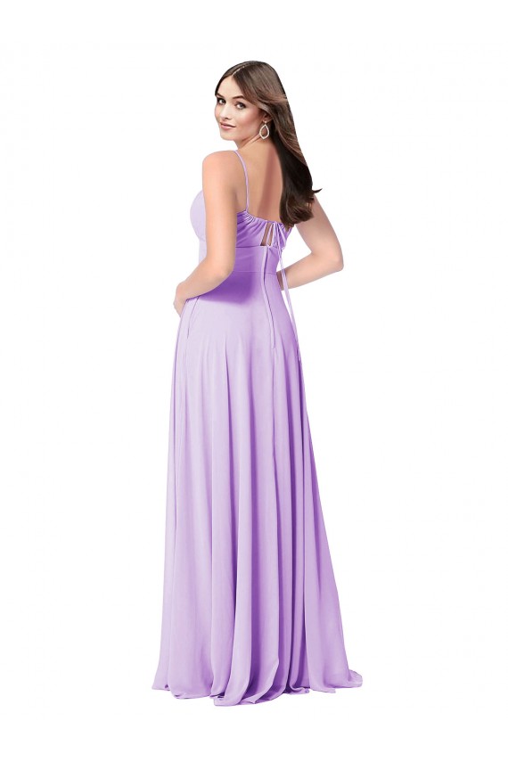 Cheap Chiffon A-Line Chiffon Bridesmaids Dress with Ruched Bodice Canada