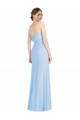 Cheap Strapless Trumpet Chiffon Formal Bridesmaid Dress with Thigh high Slit Canada