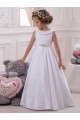 Cheap Ivory Ball Gown Bateau Floor Length Flower Girl Dress Canada