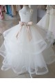 Cheap Ivory Ball Gown High Neck Floor Length Flower Girl Dress Canada