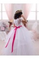 Cheap Ivory Ball Gown Sweetheart Floor Length Flower Girl Dress Canada