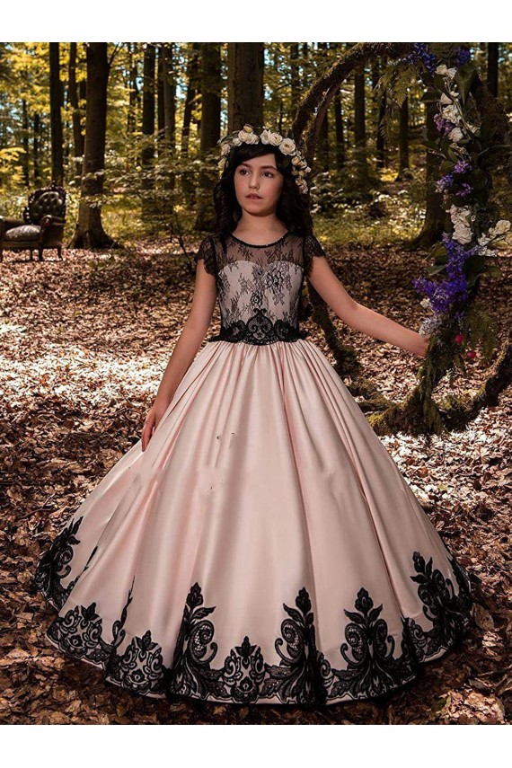 Cheap Ivory Ball Gown Sweetheart Neck Sleeveless Flower Girl Dress Canada