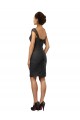 Cheap Knee Length Lace Bridesmaid Dress / Cocktail Dress with Matching Chiffon Tie Sash Canada