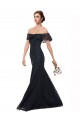 Cheap Off the Shoulder Long Lace Bridesmaid Dress / Prom Dress with Flutter Sleeves Canada