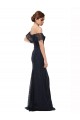 Cheap Off the Shoulder Long Lace Bridesmaid Dress / Prom Dress with Flutter Sleeves Canada