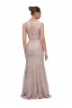 Cheap Long Sleeveless All Lace Bridesmaid Dress / Prom Dress with Scoop Neckline Canada