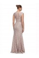 Cheap Sweetheart Neckline Cap Sleeves Lace Bridesmaid Dress / Prom Dress with Twist Canada