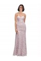 Cheap Floor Length Long Mermaid Lace Bridesmaid Dress / Prom Dress with Low Back Canada
