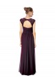 Cheap Long Chiffon Sweetheart Bridesmaid with Lace Straps and Keyhole Back Canada