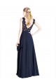 Cheap Bateaux Neckline A-Line Lace Bridesmaid Dress / Prom Dress with Top Nude Layer Canada
