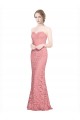 Cheap Fitted Sweetheart Mermaid Lace Bridesmaid Dress / Prom Dress Canada