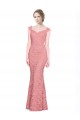 Cheap Sweetheart Mermaid Long Lace Bridesmaid Dress / Prom Dress with Wide Straps Canada
