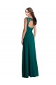 Cheap Long A-Line Lace and Chiffon Bridesmaid Dress with Open Back Canada