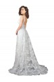 Cheap Plunging V-Neckline Wedding Dress with Slit Canada