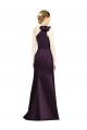 Cheap Full Length One Shoulder Satin Bridesmaid Dress with Bow Shoulder Detail Canada