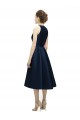 Cheap Halter Neck Short Tea Length Sleeveless Satin Bridesmaid Dress Canada