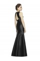 Cheap Full Length Mermaid Long Satin Bridesmaid Dress with Keyhole Back Canada