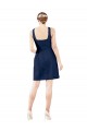 Cheap V-Neck A-Line Satin Cocktail Bridesmaid Dress with Pockets Canada